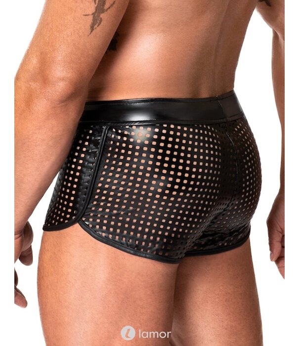 * NOIR handmade Wetlook Heren short kort van Noir Handmade Chaos Collection