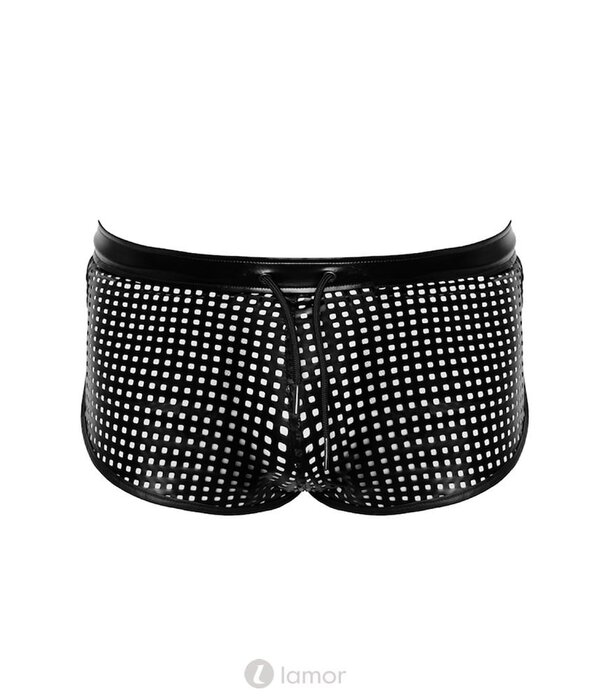 * NOIR handmade Wetlook Heren short kort van Noir Handmade Chaos Collection