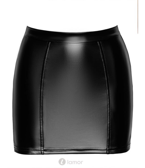 * NOIR handmade Wetlook mini rokje Corset van Noir Handmade Orgia collection