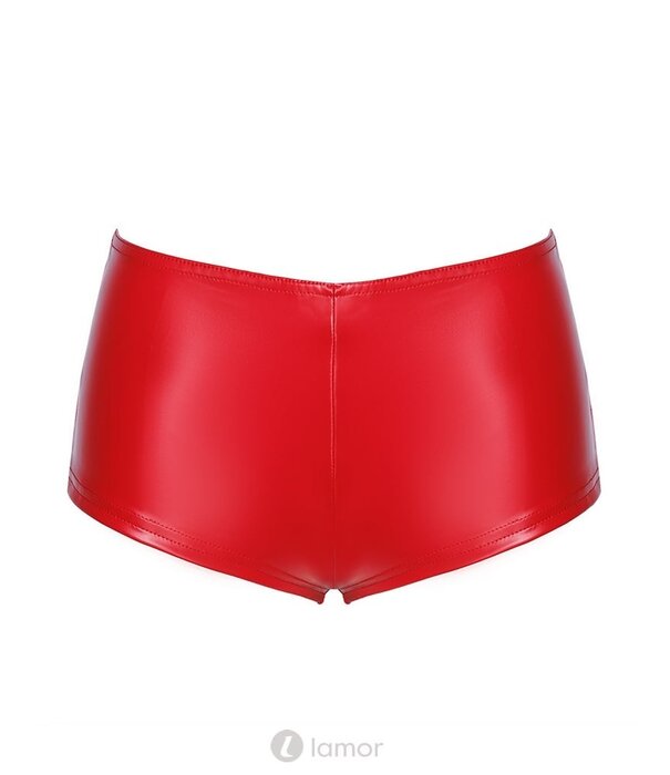 * NOIR handmade Rode wetlook Short Mysteria  van Noir Handmade Orgia Collection