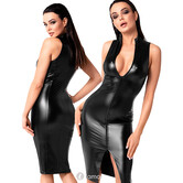 Midi jurk Commandant van Noir Handmade Orgia Collection