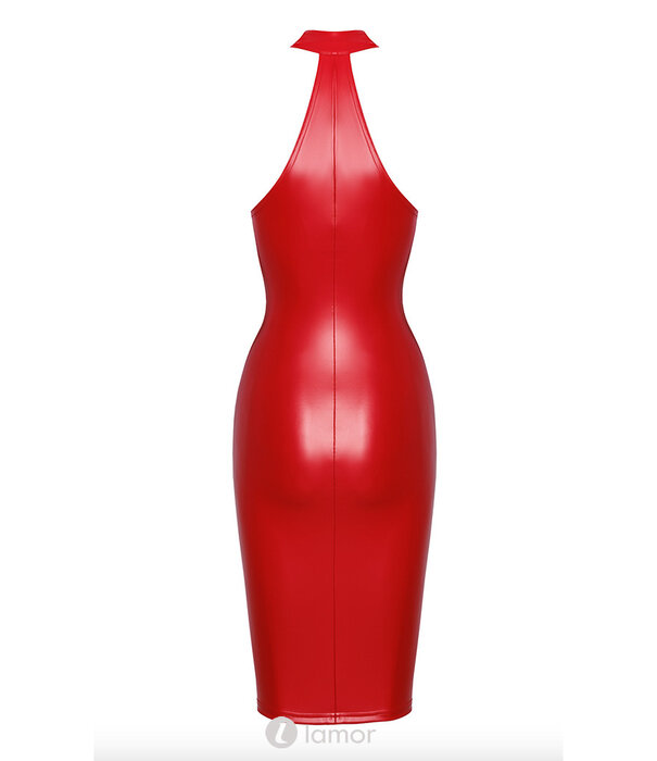 * NOIR handmade Rode jurk Orgiavan Noir Handmade Orgia Collection