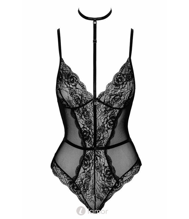 * KISSABLE VAN NOIR HANDMADE Zwarte kanten stringbody Kiss248 van het merk Kissable