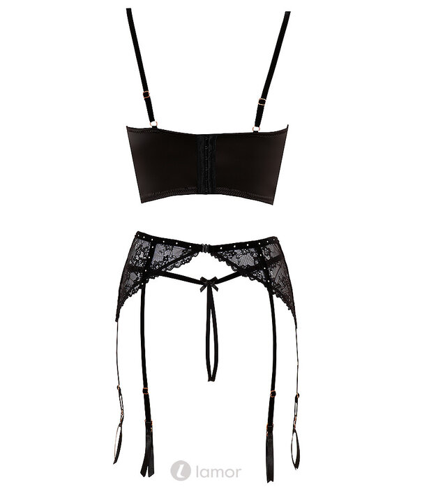 * ABIERTA FINA 3-delige jarretelle set  Abierta met adembenemende details