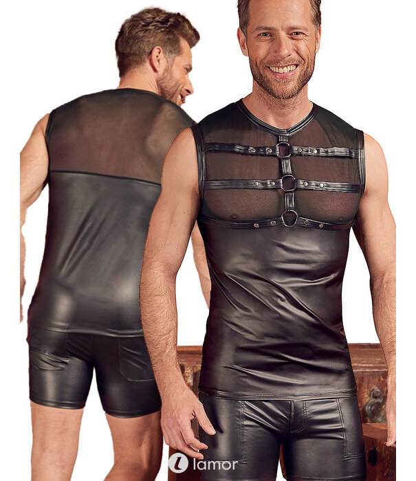 * NEK Heren shirt met harnas effect van het merk N E K