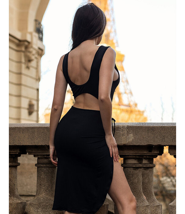 * BE LILY Halflange jurk met zijsplit van het merk Be Lily