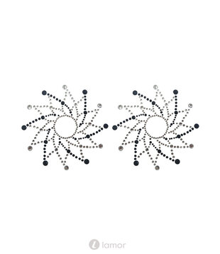 Zwart/Transparant tepelplakkers ,BL275035