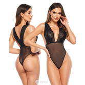 Sensuele en elegante body  van tule met kant