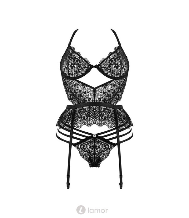 * BEAUTYNIGHT Sexy Jarretelkorset Lace Temptation van een delicaat kant
