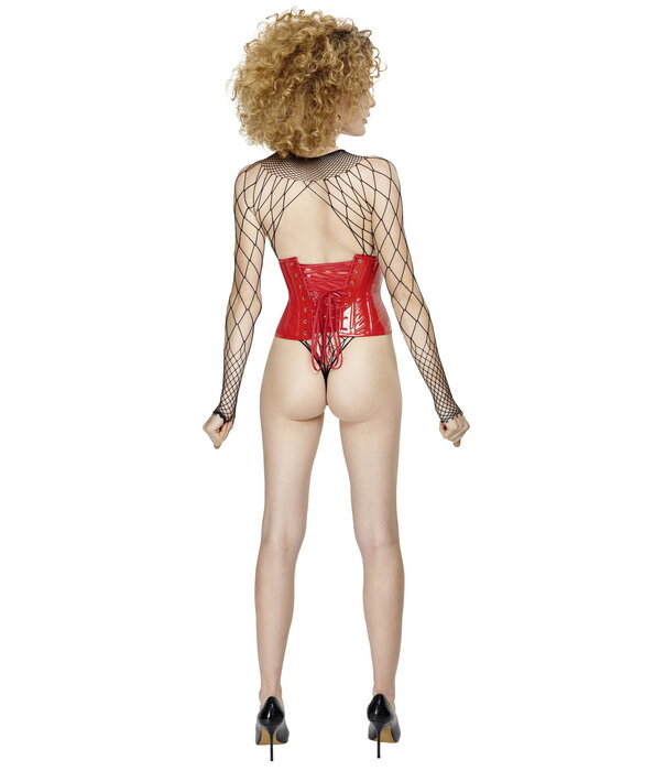 * BLACK LEVEL  Taille korset in Rood Lak van Black level