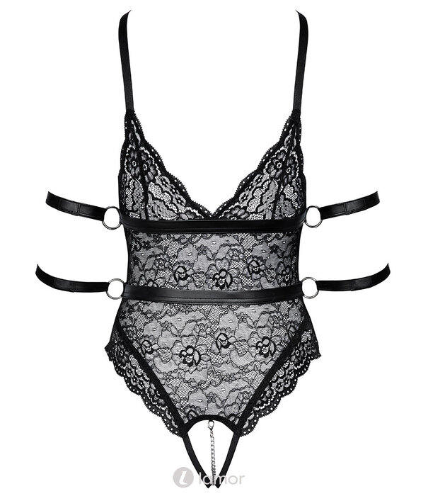 * COTTELLI  Bondage body kruisloos met jarretels