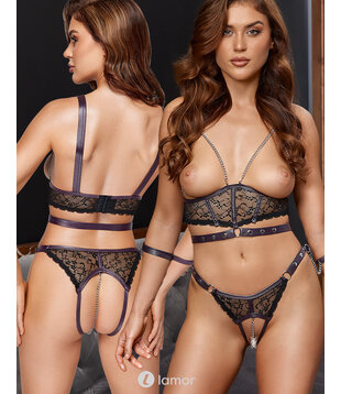 Bondage lingerie set van Kant, CC22251310