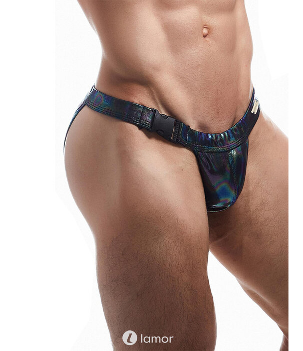 * CUT4MEN Strak passende slips van stretchy materiaal met een gladde coating. Ze zijn voorzien van een zijclipsluiting aan de voorkant.