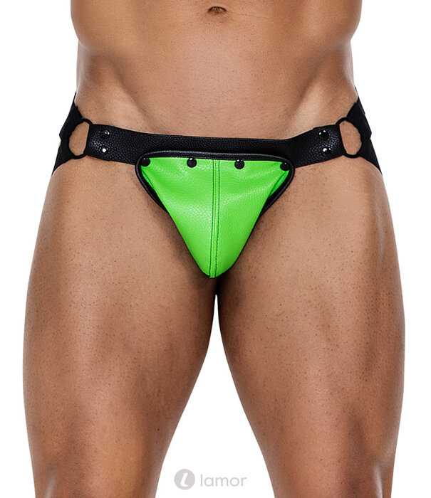 * CUT4MEN  Neon groen/zwarte Jockstrap van het merk Cut4Men