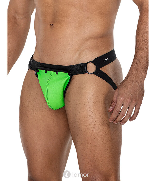 * CUT4MEN  Neon groen/zwarte Jockstrap van het merk Cut4Men