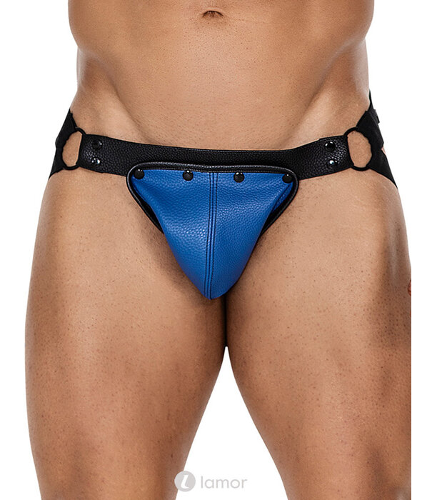 * CUT4MEN  Blauw/zwarte Jockstrap van het merk Cut4Men