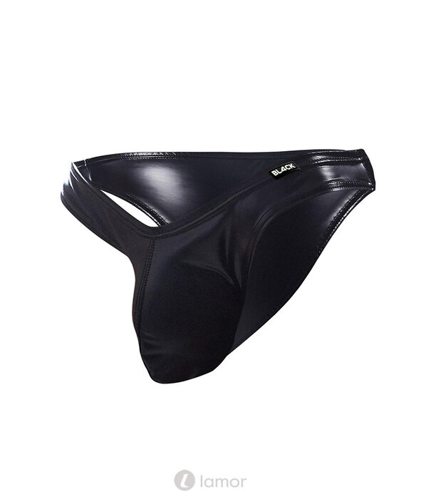 * CUT4MEN Zwarte Wetlook Bikini Slip van het merk Cut4Men