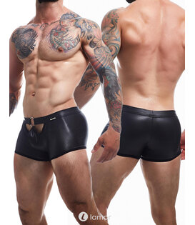 Zwarte Wetlook Short, BL4CK03