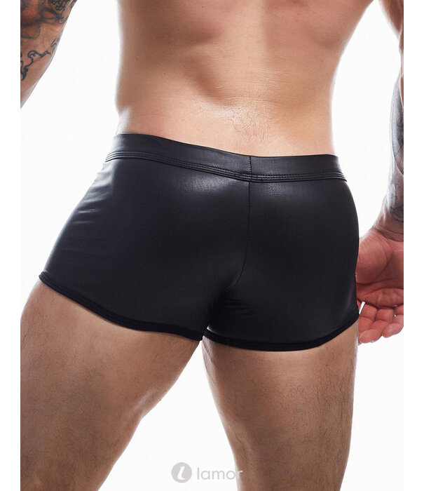 * CUT4MEN Zwarte Wetlook Short van het merk Cut4Men