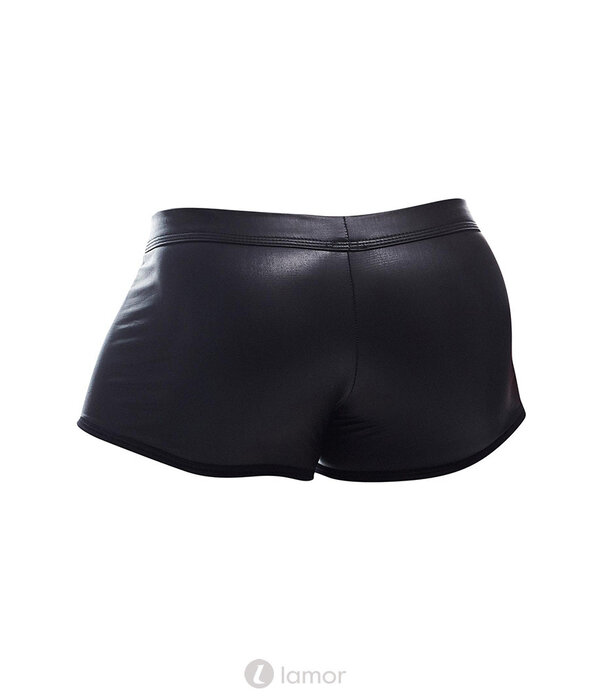 * CUT4MEN Zwarte Wetlook Short van het merk Cut4Men