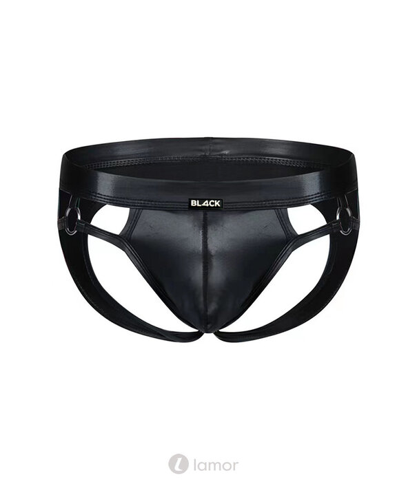 * CUT4MEN Zwarte wetlook Jockstrap van het merk Cut4Men