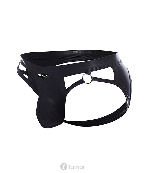 * CUT4MEN Zwarte wetlook Jockstrap van het merk Cut4Men