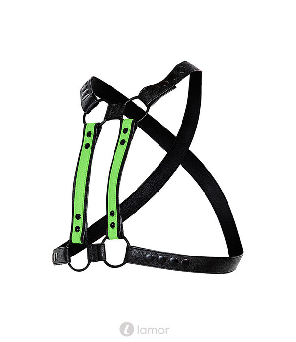 * CUT4MEN 4-way Zwart/Groen harnas06  van het merk Cut4Men