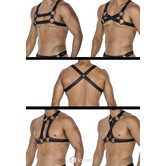 4-way Zwart harnas06 van het merk Cut4Men