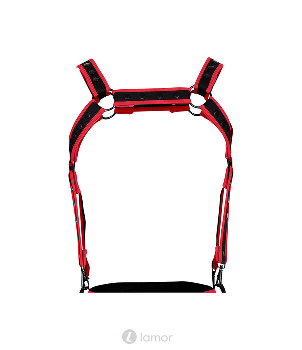 * CUT4MEN Zwart/Rood borstharnas05  van het merk Cut4Men