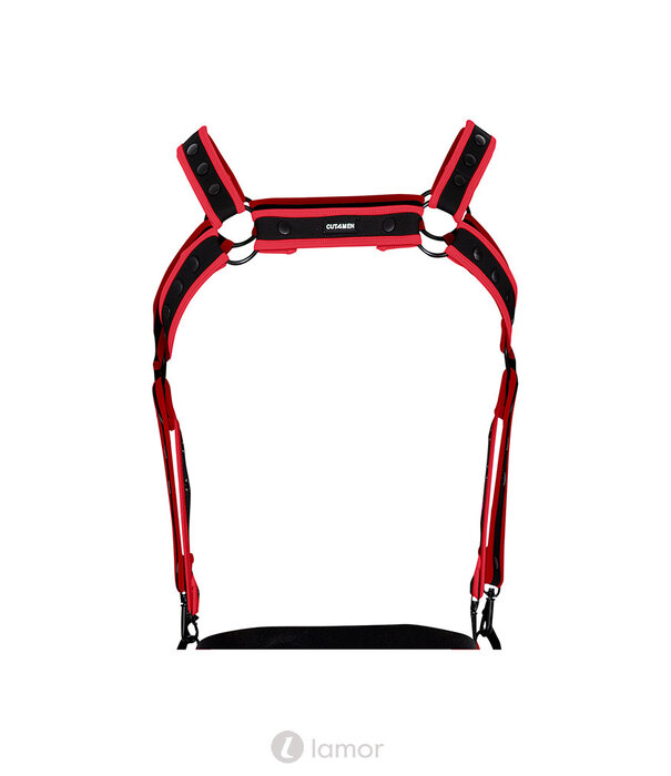 * CUT4MEN Zwart/Rood borstharnas05  van het merk Cut4Men
