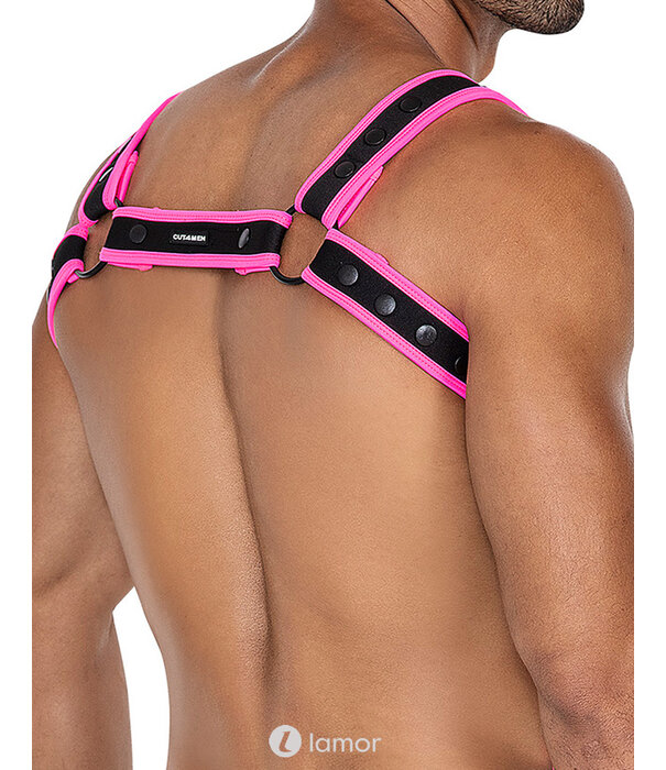 * CUT4MEN Zwart/Roze borstharnas05  van het merk Cut4Men