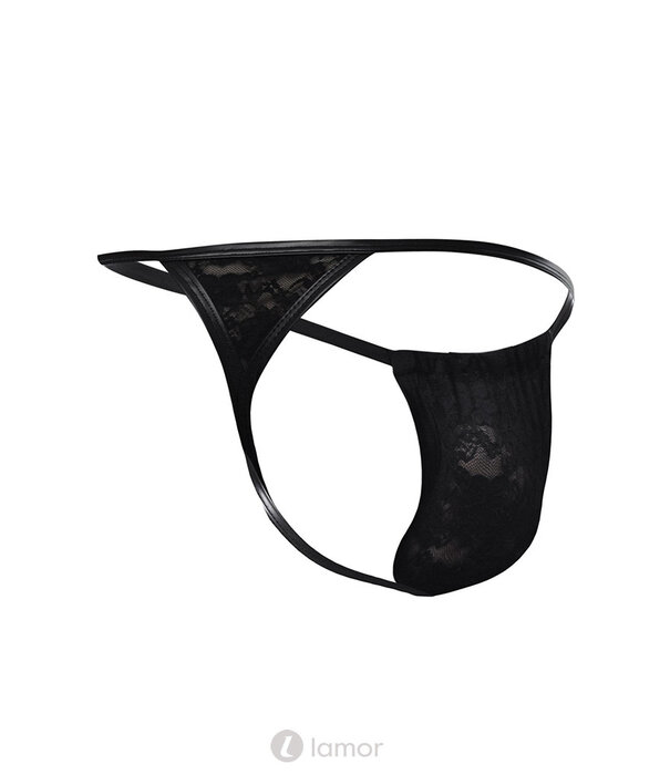 * CUT4MEN Zwarte kanten  G-String van het merk Cut4Men