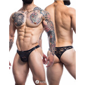 Zwarte kanten Bikini String van het merk Cut4Men