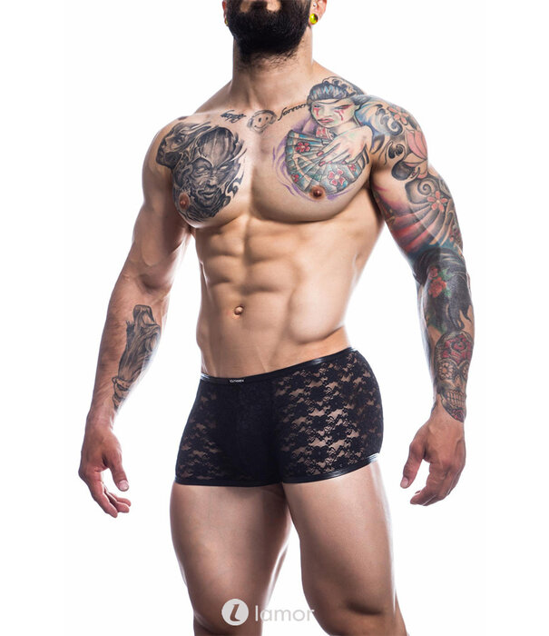 * CUT4MEN Zwarte kanten Boxer van het merk Cut4Men