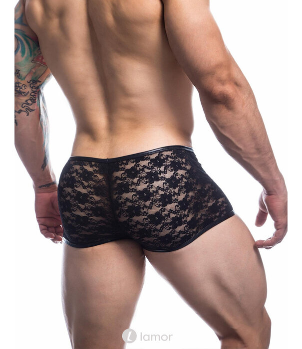 * CUT4MEN Zwarte kanten Boxer van het merk Cut4Men