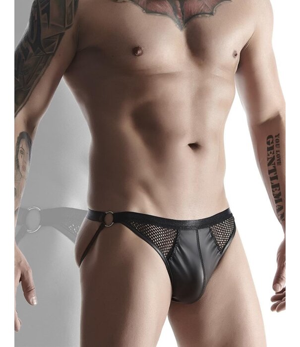 * RFP Wetlook heren slip met mesh inzetstukken van het merk RFP