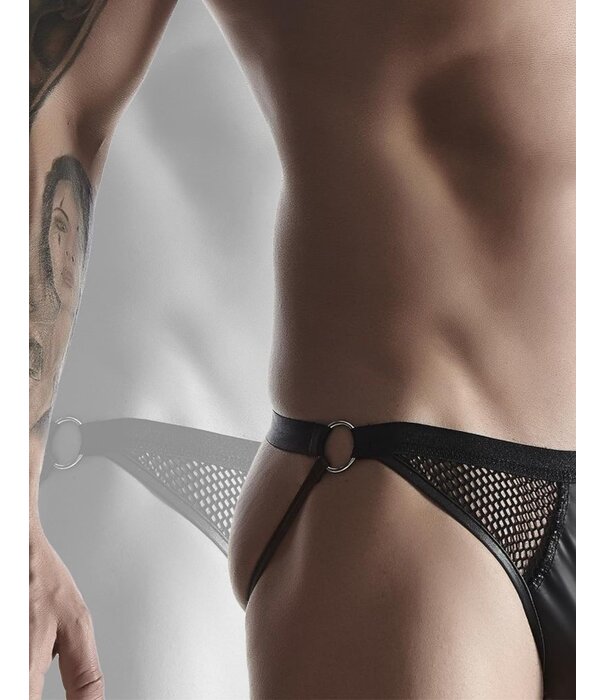 * RFP Wetlook heren slip met mesh inzetstukken van het merk RFP