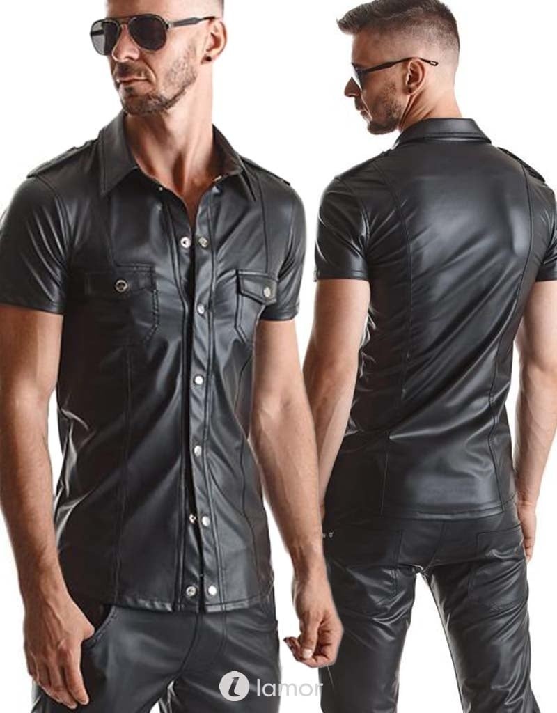 * RFP Wetlook heren blouse,Luca001 afbeelding