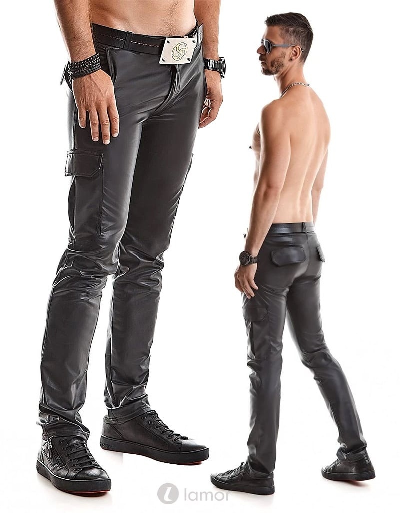 * RFP Matte wetlook heren broek, Matteo001 afbeelding