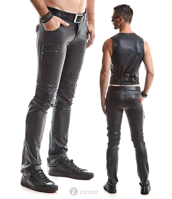 * RFP Matte wetlook heren broek, Tommaso van het merk RFP