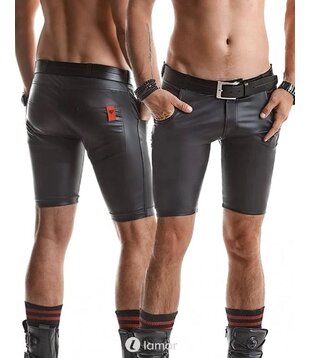 Matte wetlook heren Short ,Vito001