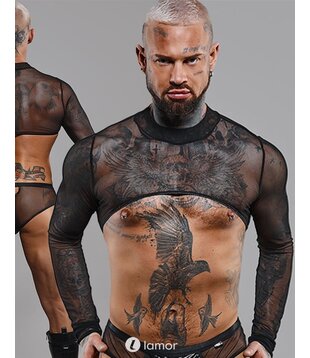 Croptop fijne mesh, Gaspar001