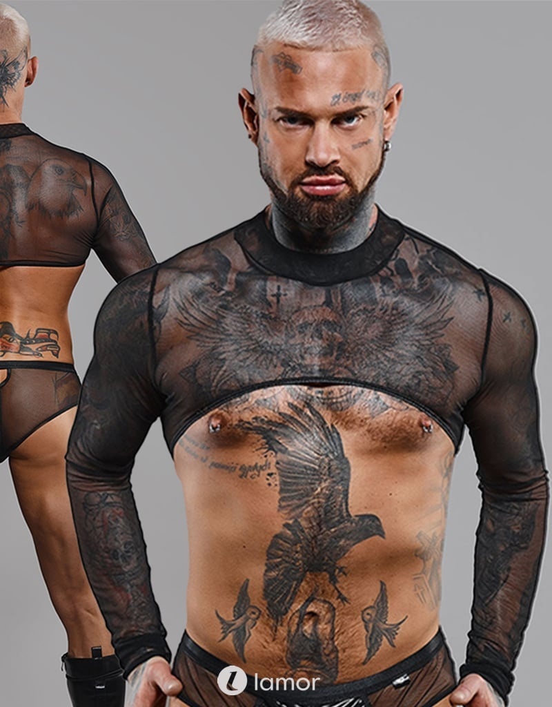 * RFP Croptop fijne mesh, Gaspar001 afbeelding