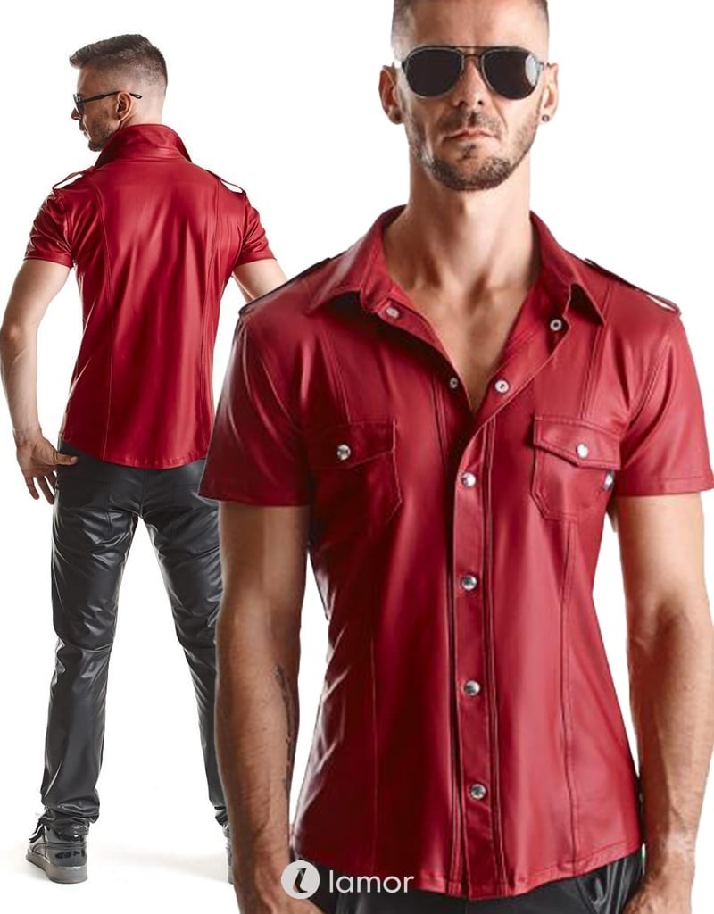 * RFP Wetlook heren blouse ,RM-Carlo001 afbeelding