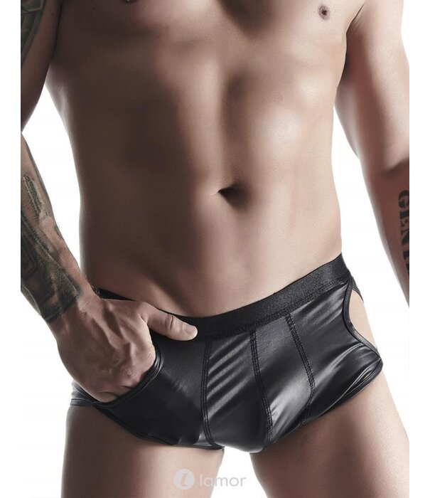 * RFP Matte wetlook heren Short met inkepingen van het merk RFP