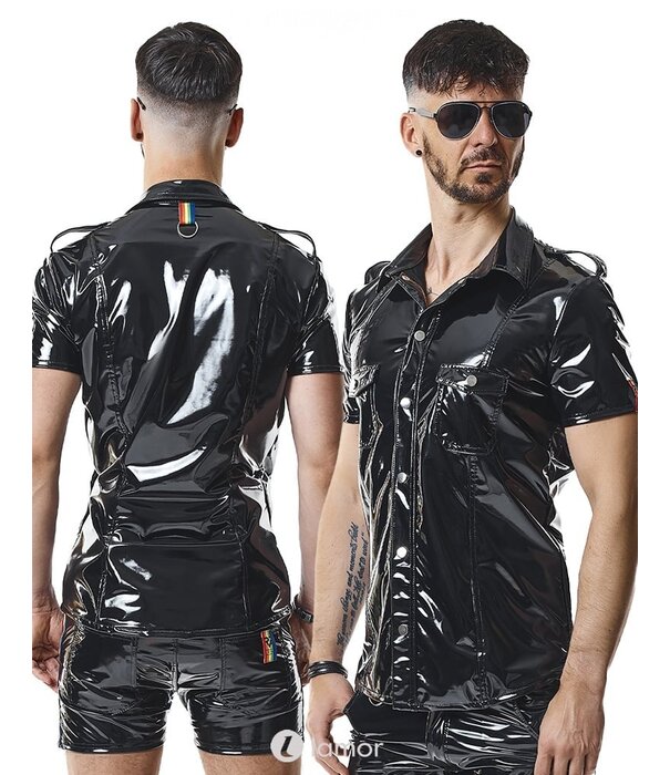 * RFP PVC heren blouse met korte mouwen van het merk RFP