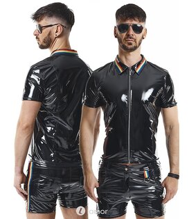 PVC heren Polo met rits, Remigio