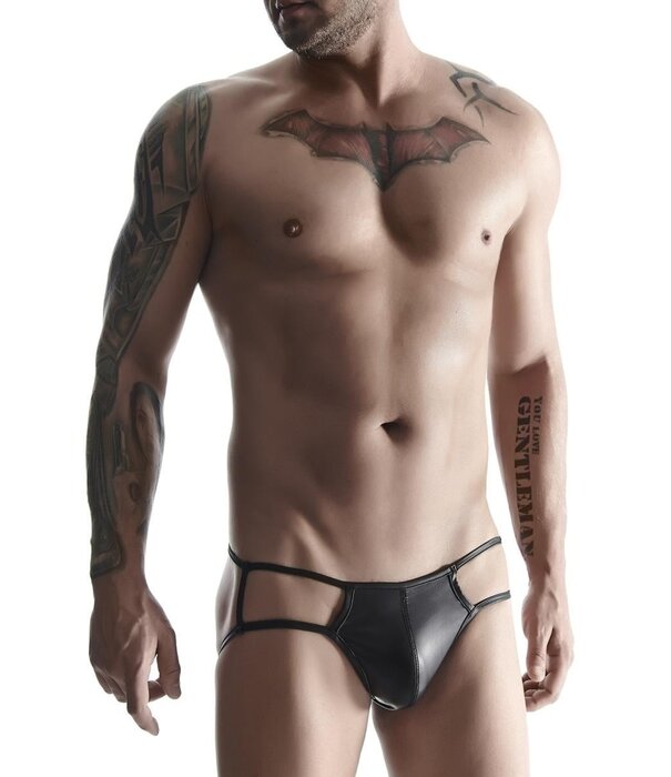 * RFP Slip gemaakt van mat wetlook materiaal. Met Big Boss Effect, via een netinzetstuk.