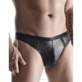 String, gemaakt uit een rekbaar , mat wetlook Materiaal. Brede elastische band. Met Big Boss Effect