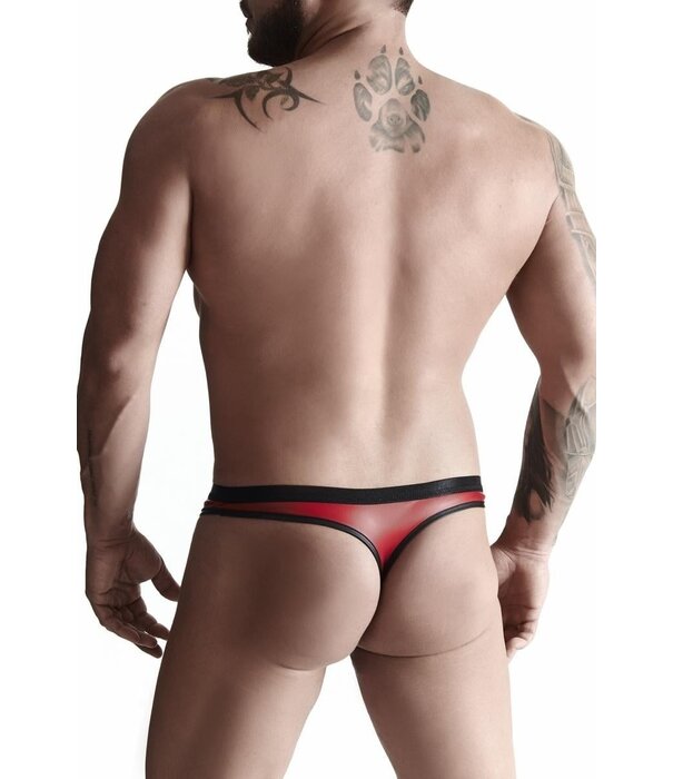 * RFP Wetlook herenstrings met decoratieve elastische type aan de voorkant